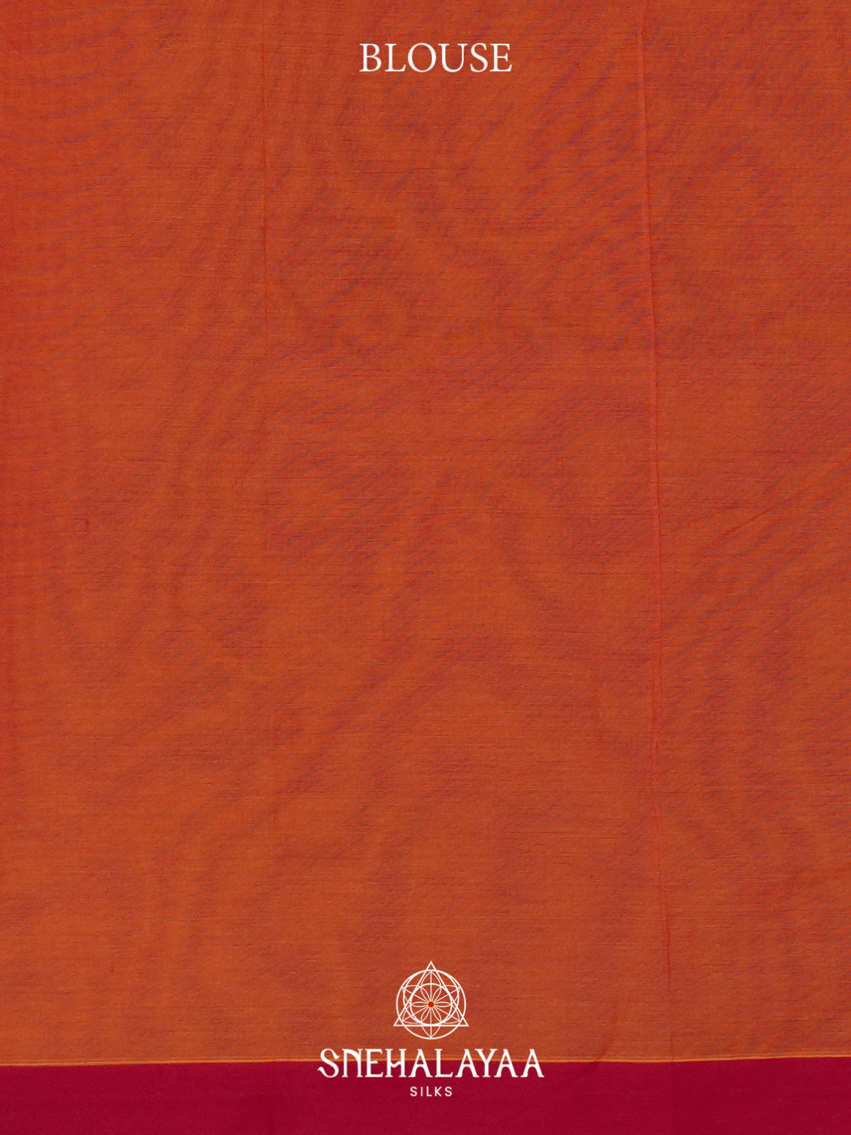 Orange Handloom Cotton Saree