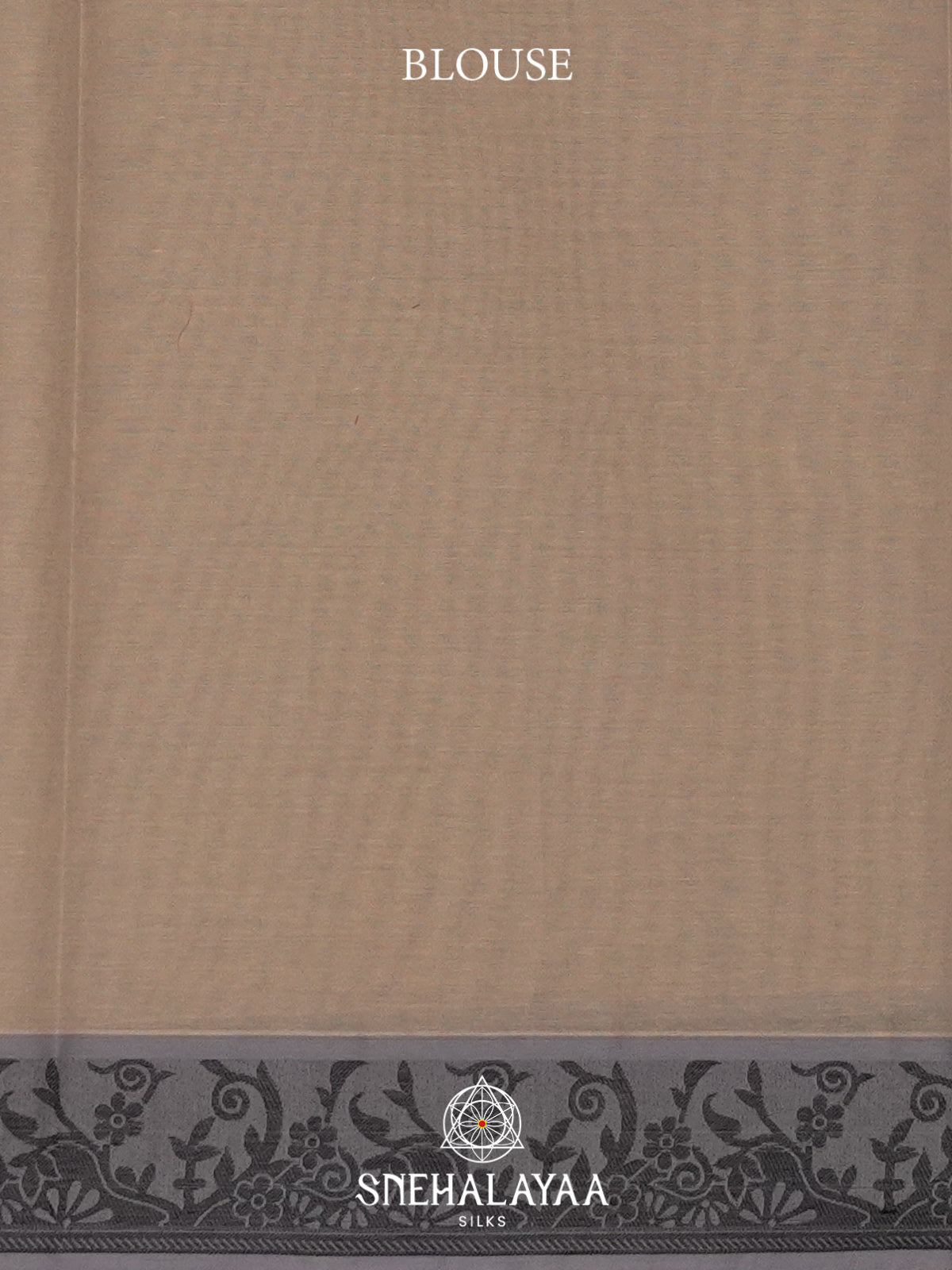 Taupe Handloom Cotton Saree