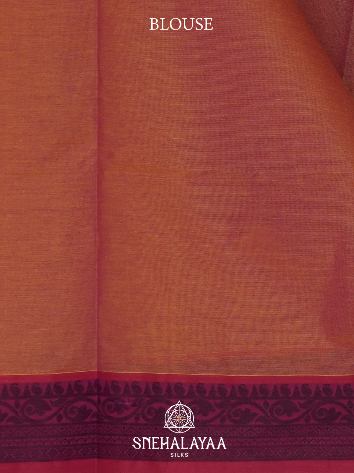Peach Handloom Cotton Saree