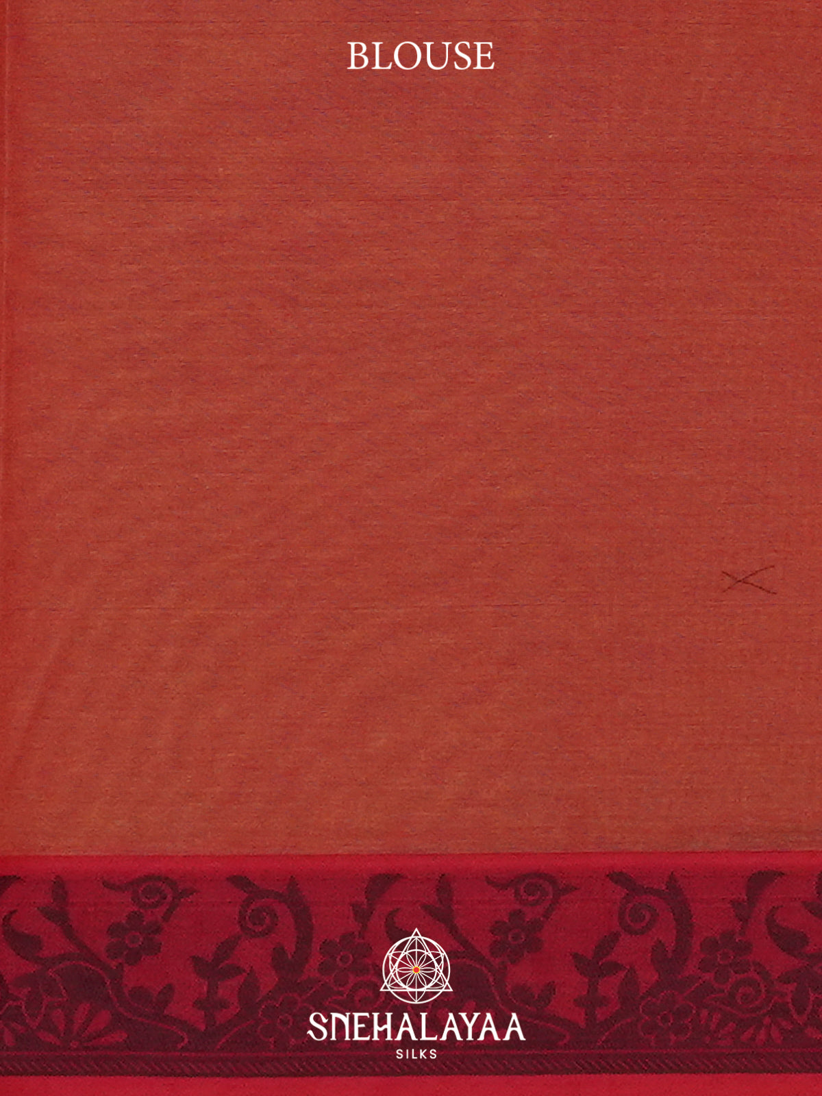Orange Handloom Cotton Saree