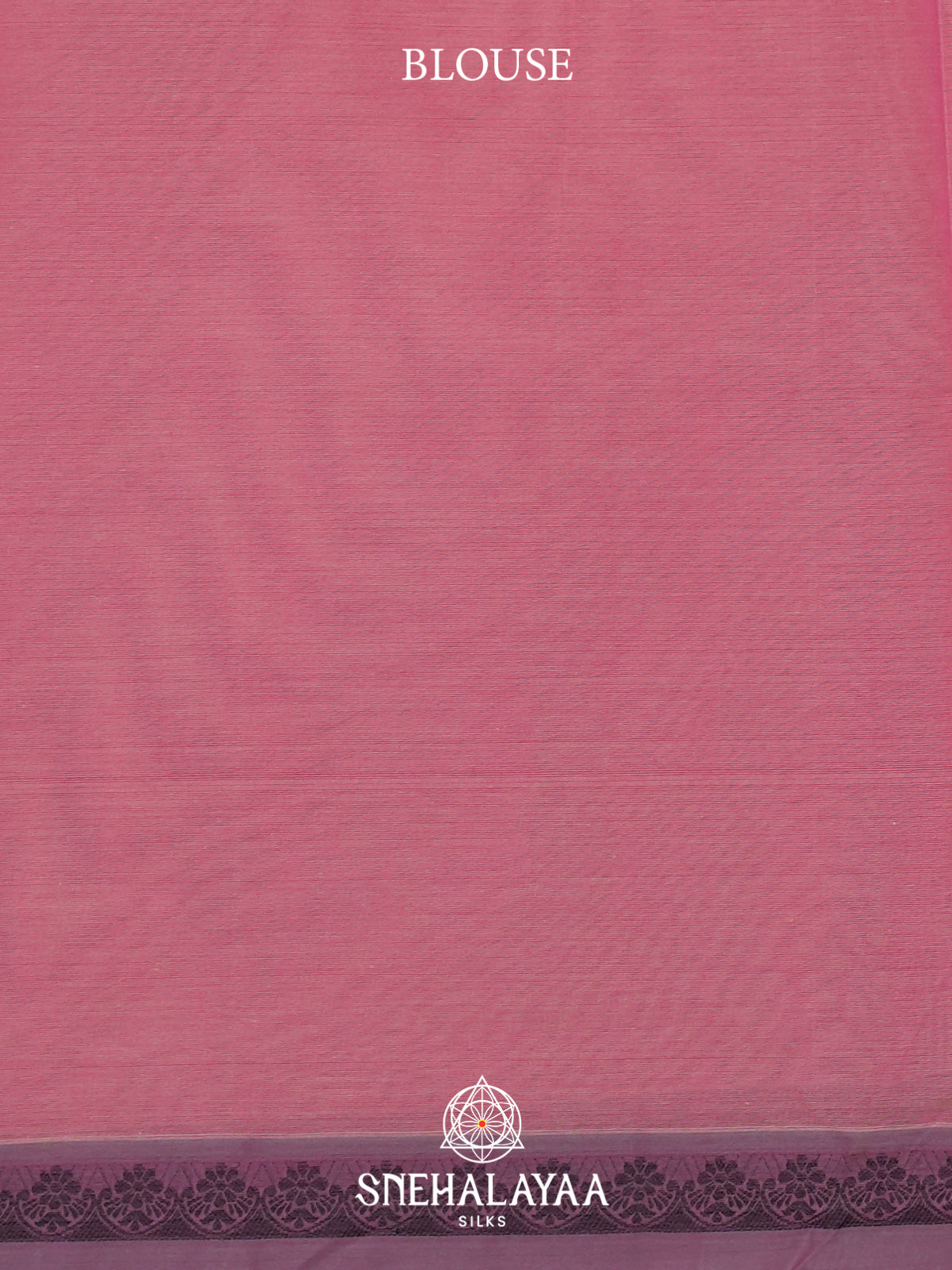 Pink Handloom Cotton Saree