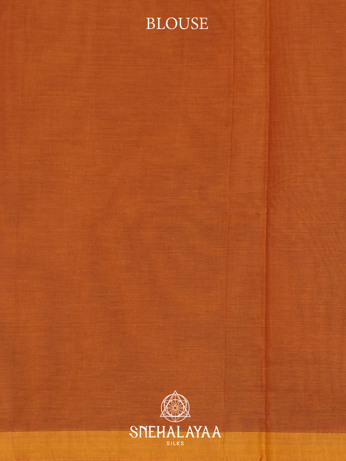 Rust Orange Handloom Cotton Saree