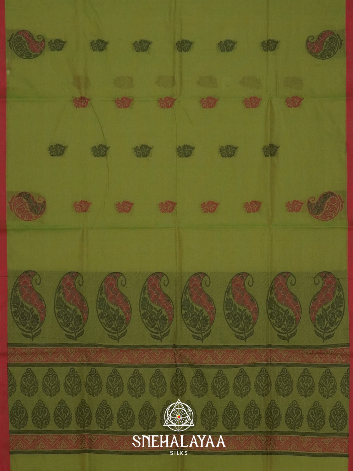 Green Handloom Cotton Saree