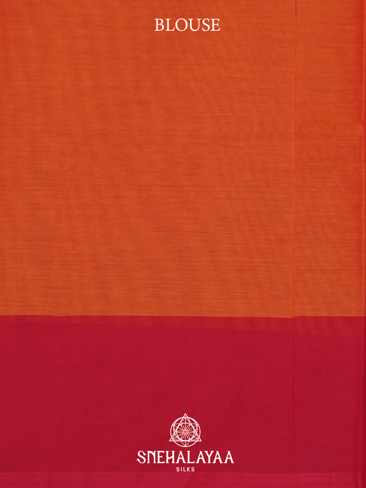 Orange Handloom Cotton Saree