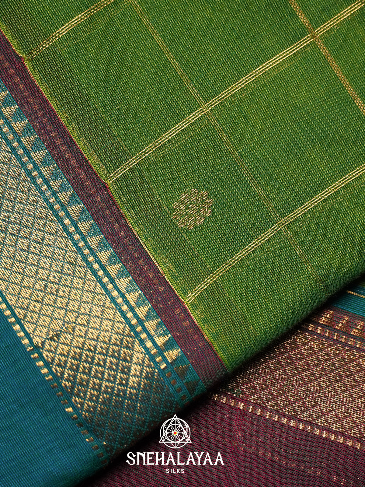 Green Kanchi Cotton Saree