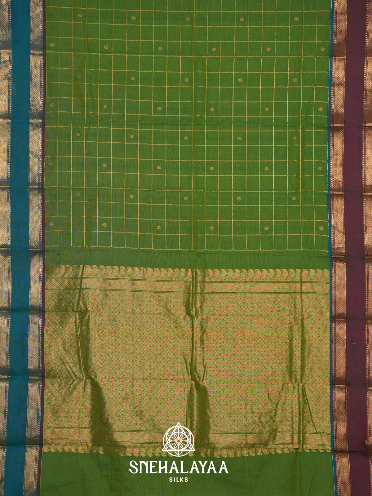 Green Kanchi Cotton Saree