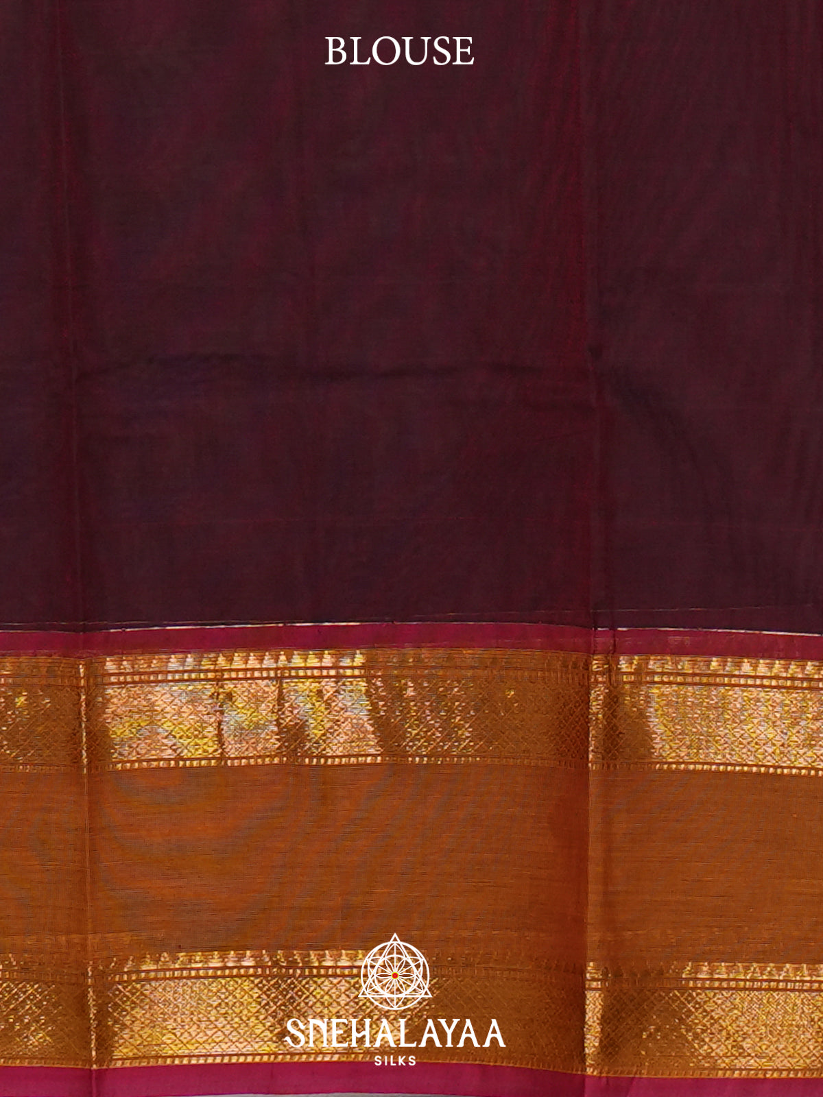 Maroon Kanchi Cotton Saree