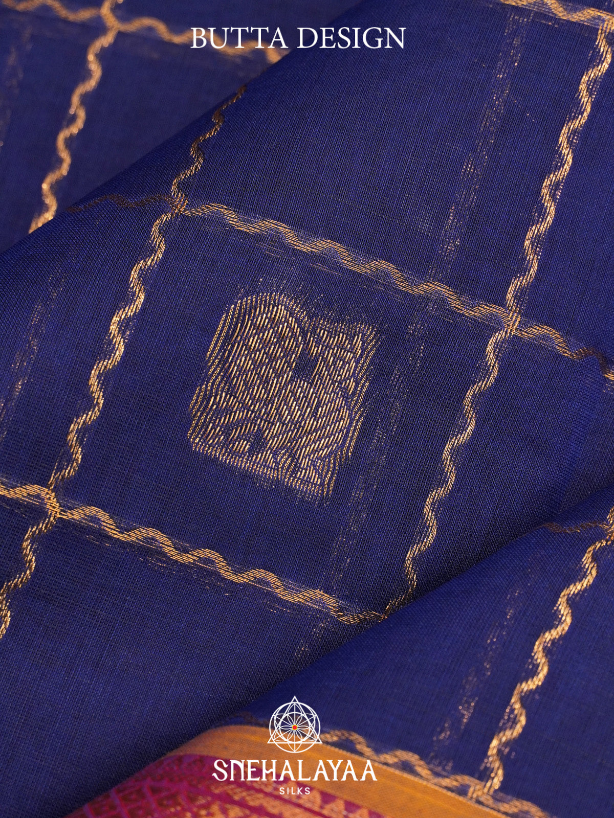 Navy Blue Kanchi Cotton Saree
