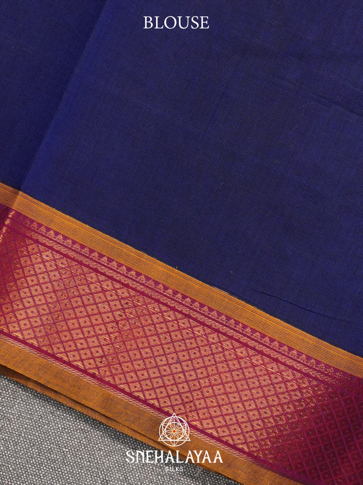 Navy Blue Kanchi Cotton Saree
