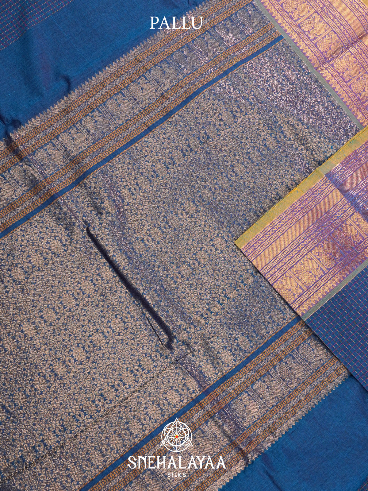 Blue Kanchi Cotton Saree