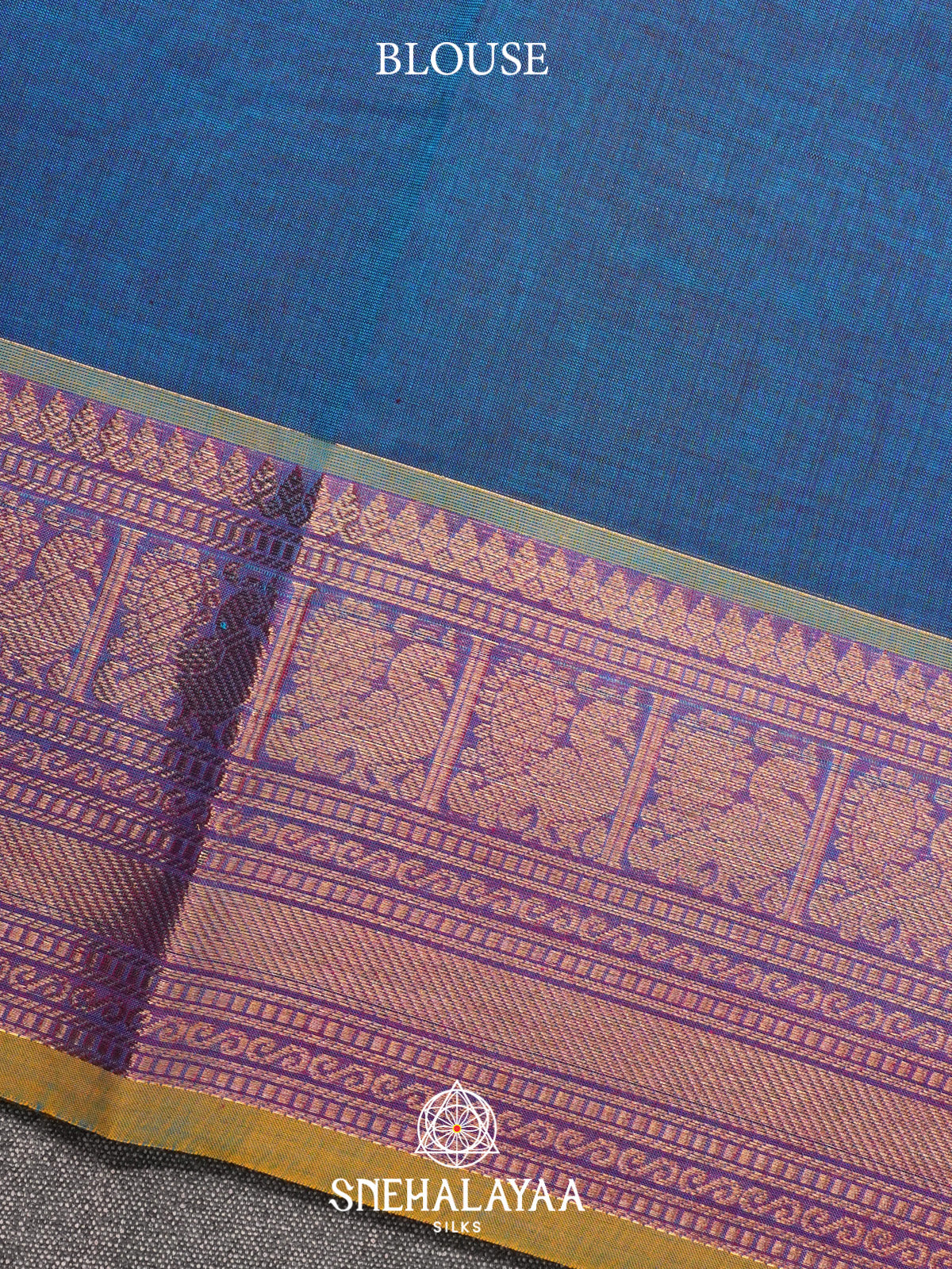 Blue Kanchi Cotton Saree