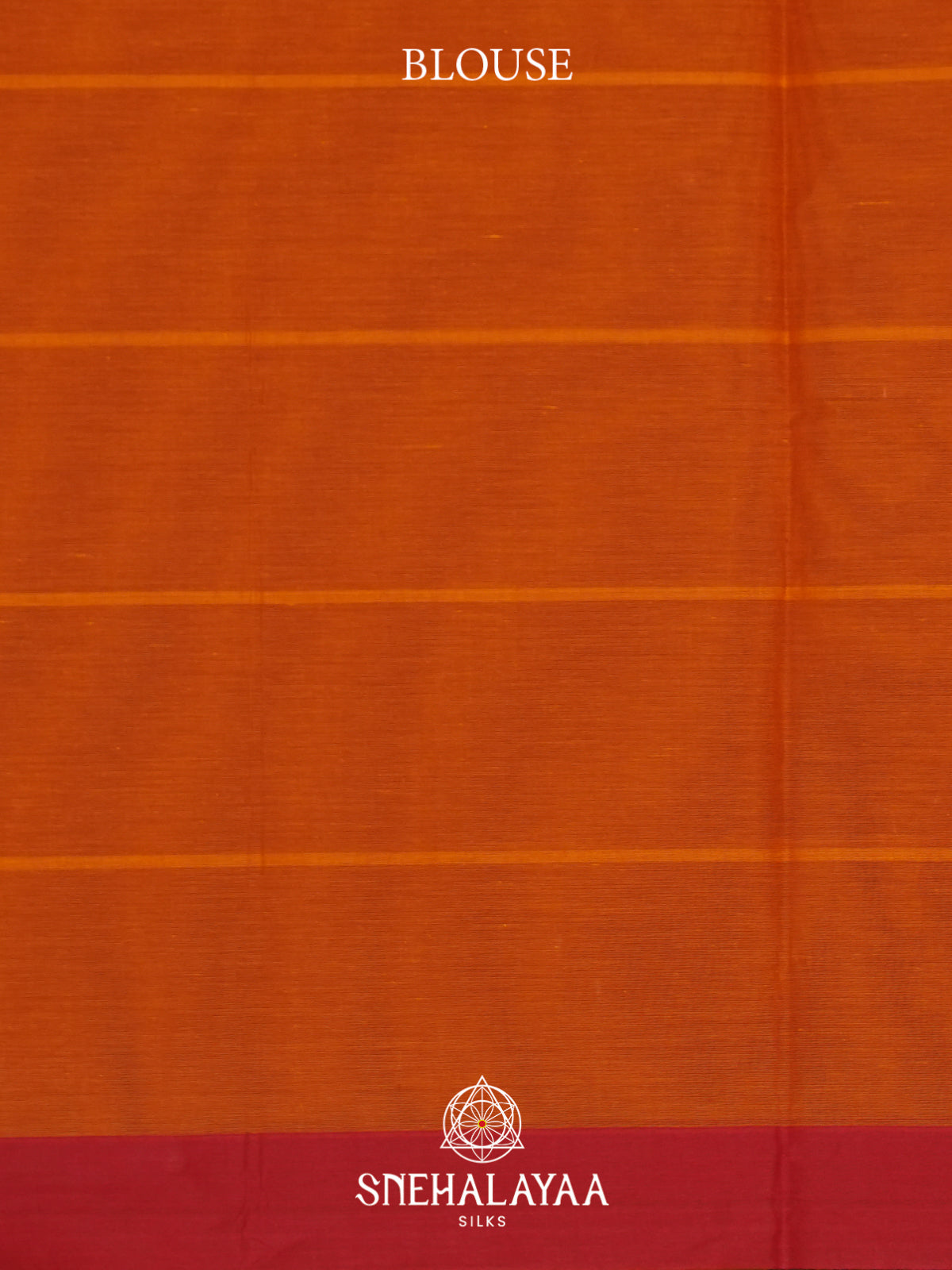 Orange Handloom Cotton Saree