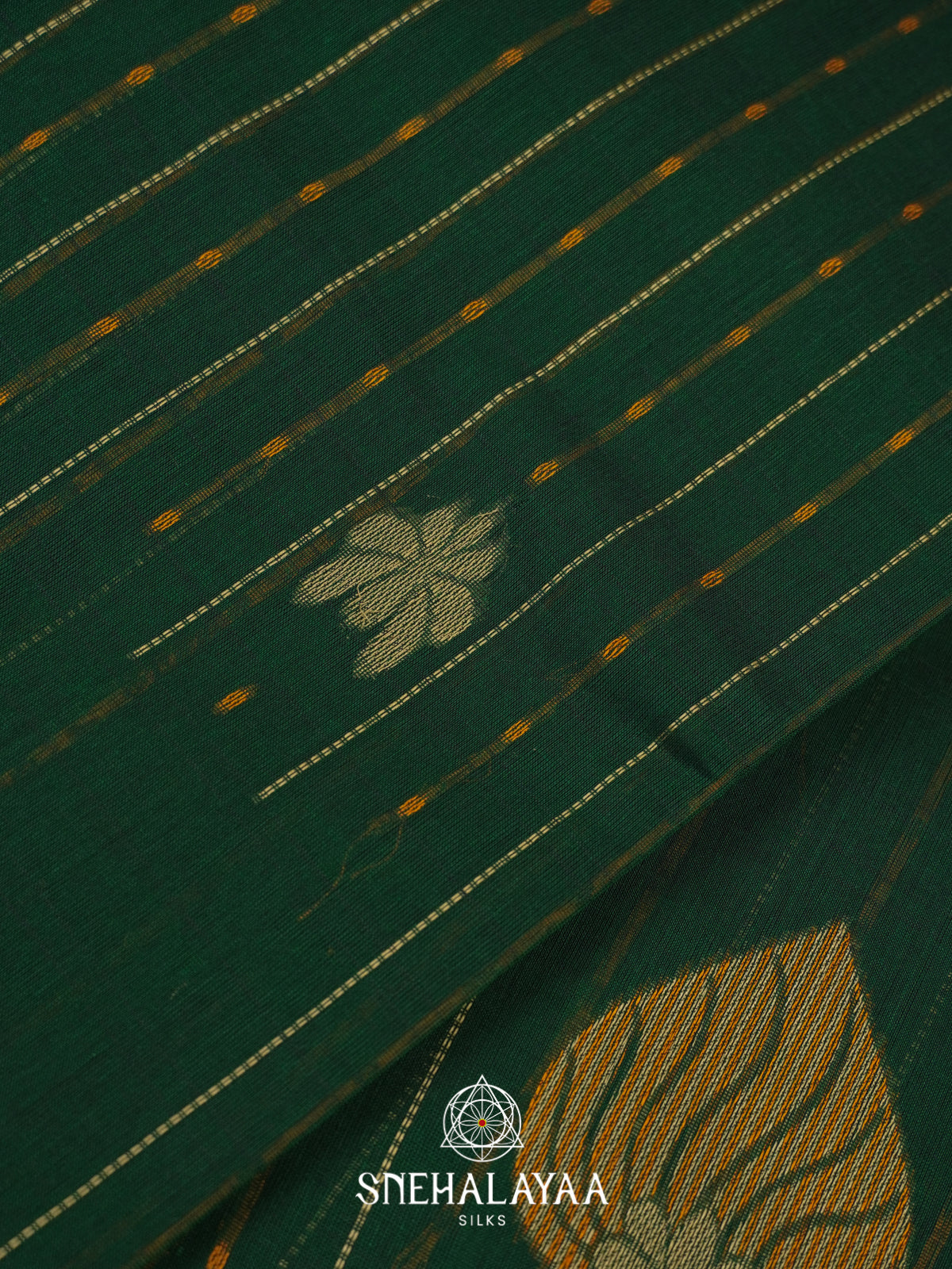 Green Handloom Cotton Saree