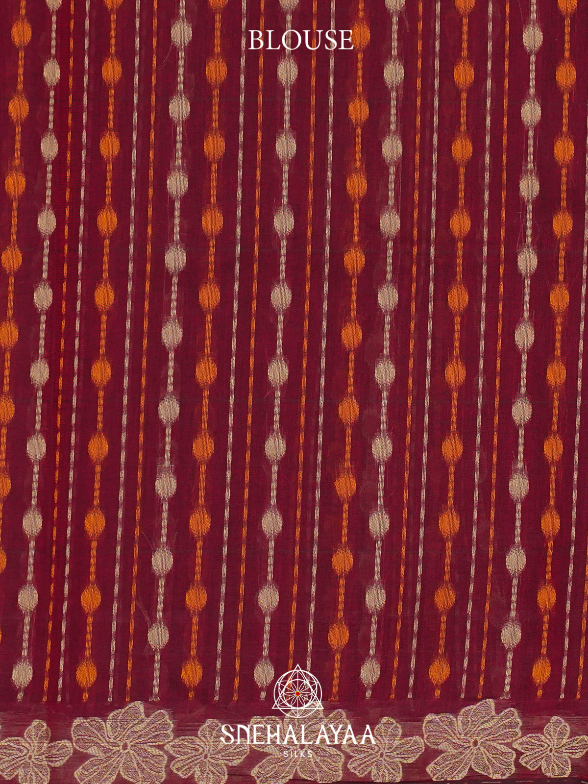 Maroon Handloom Cotton Saree