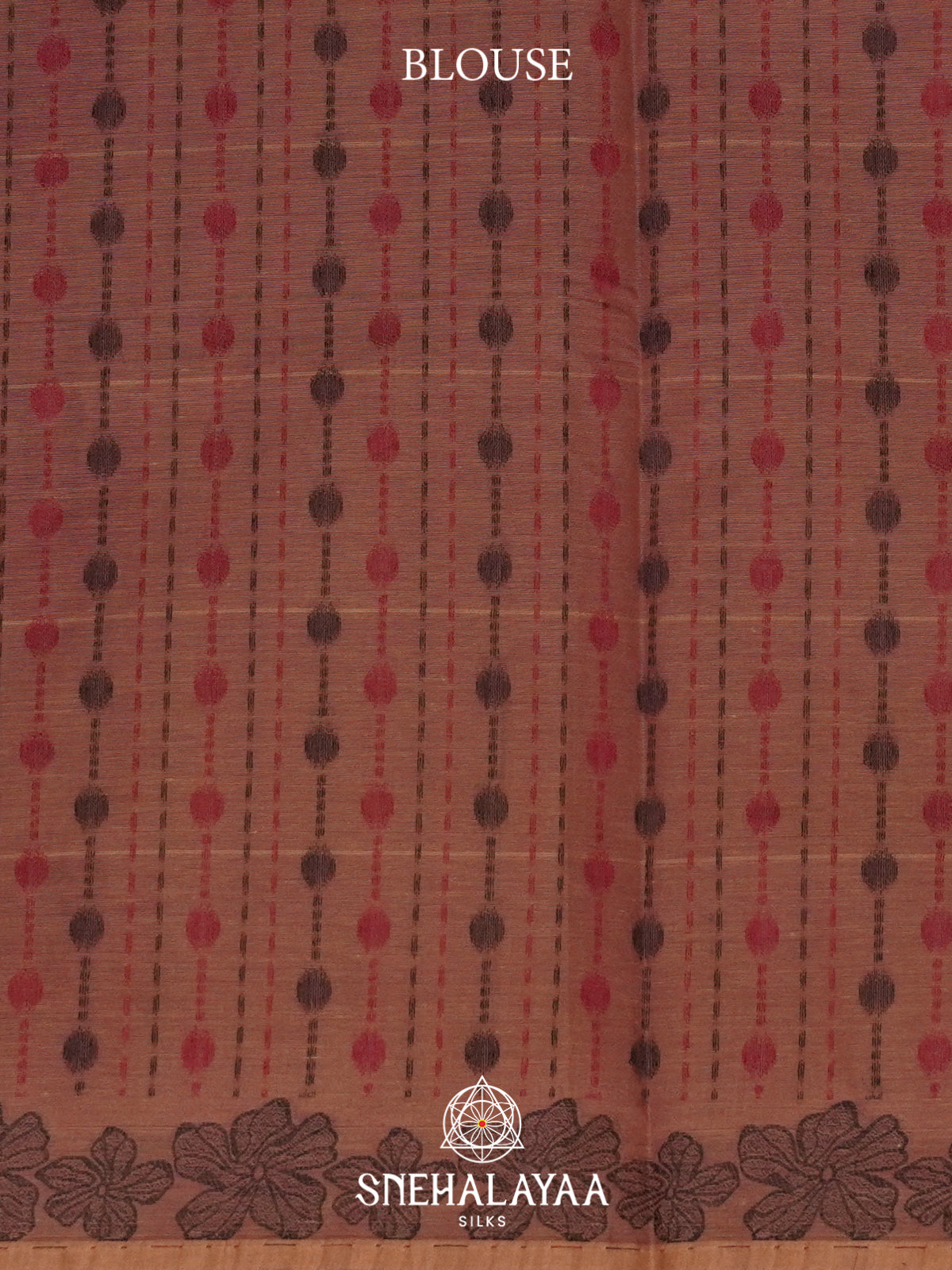 Terracotta Brown Handloom Cotton Saree