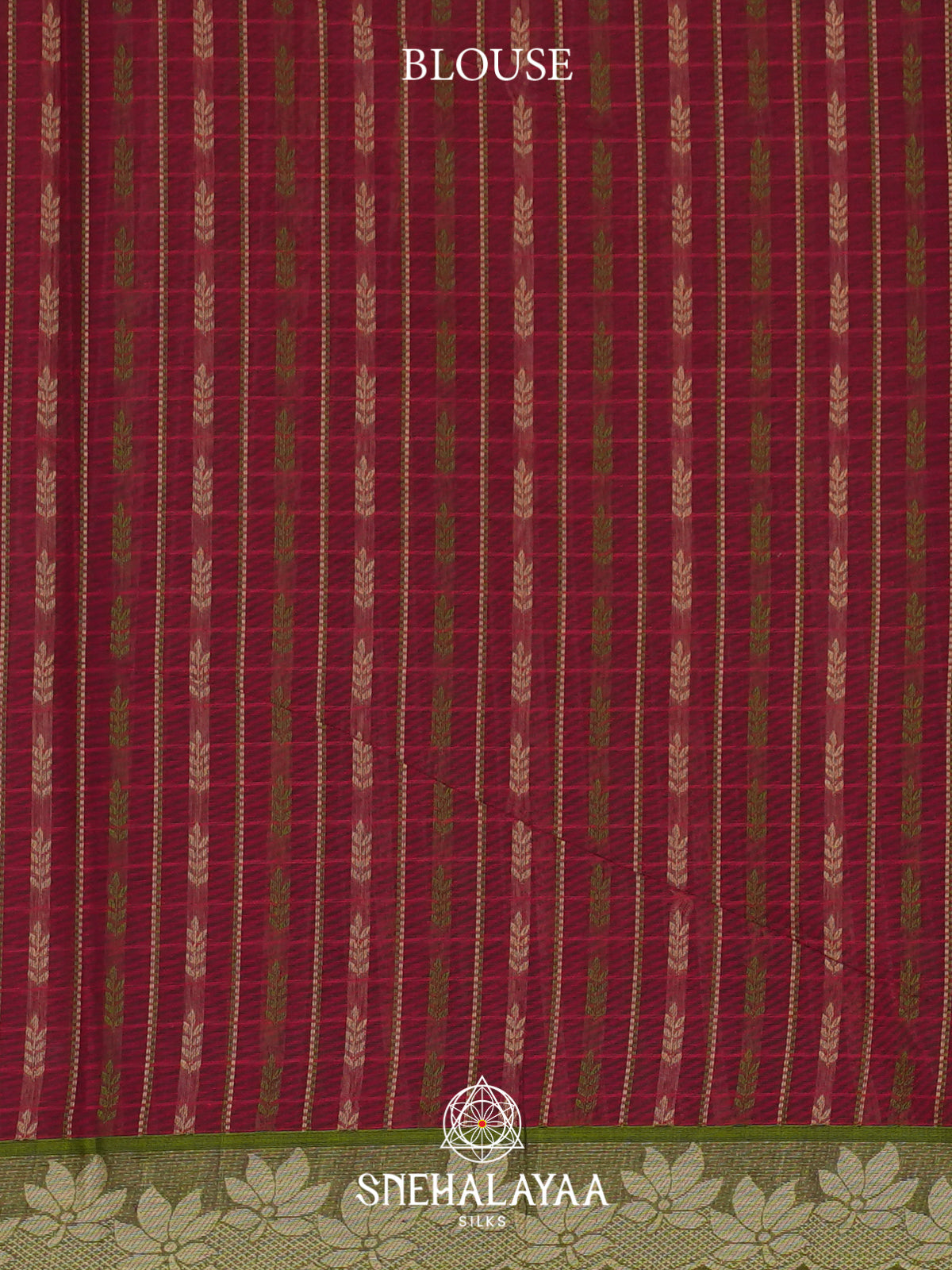 Maroon Handloom Cotton Saree