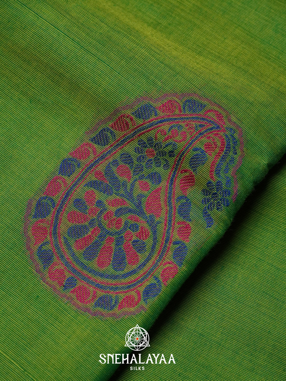 Olive Green Kanchi Cotton Saree