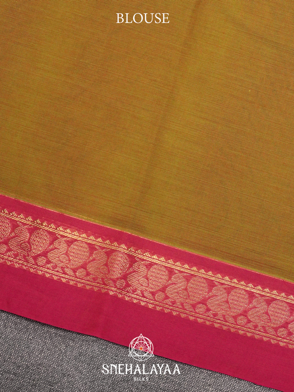 Mehandi Green Kanchi Cotton Saree