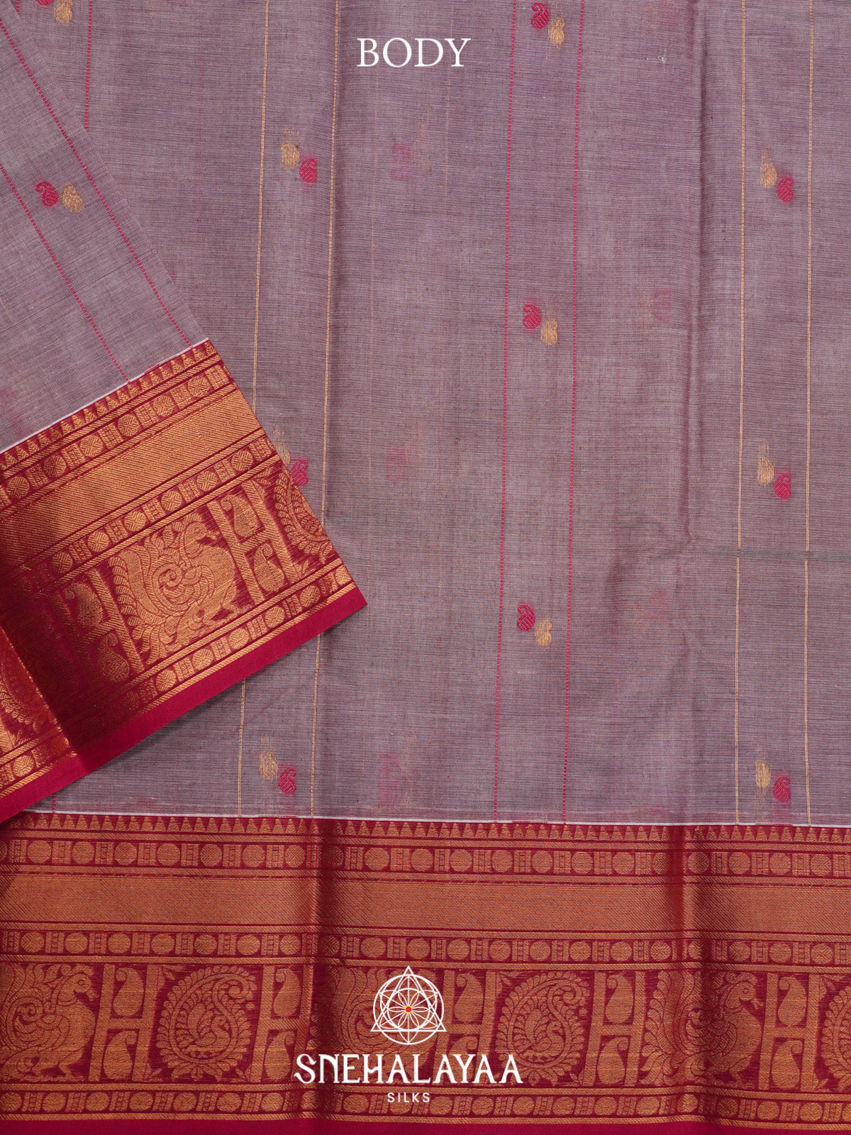 Grey Kanchi Cotton Saree