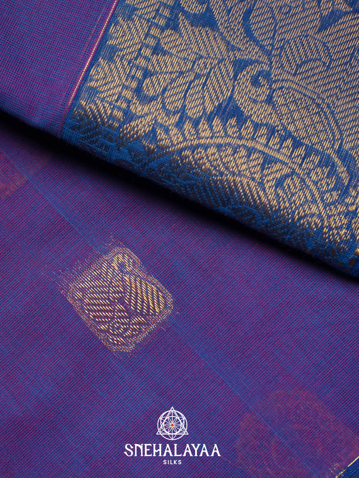Violet Kanchi Cotton Saree
