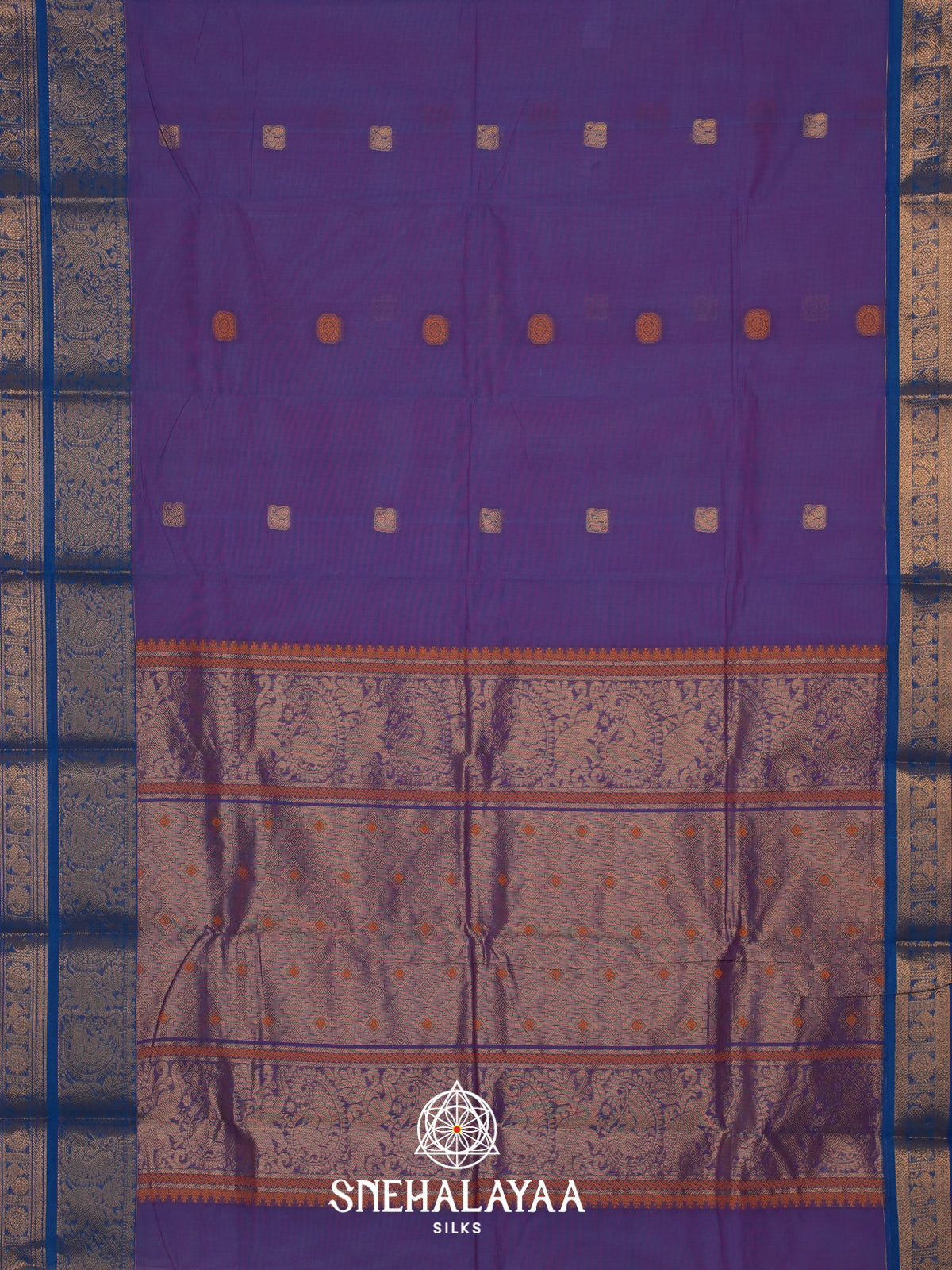 Violet Kanchi Cotton Saree