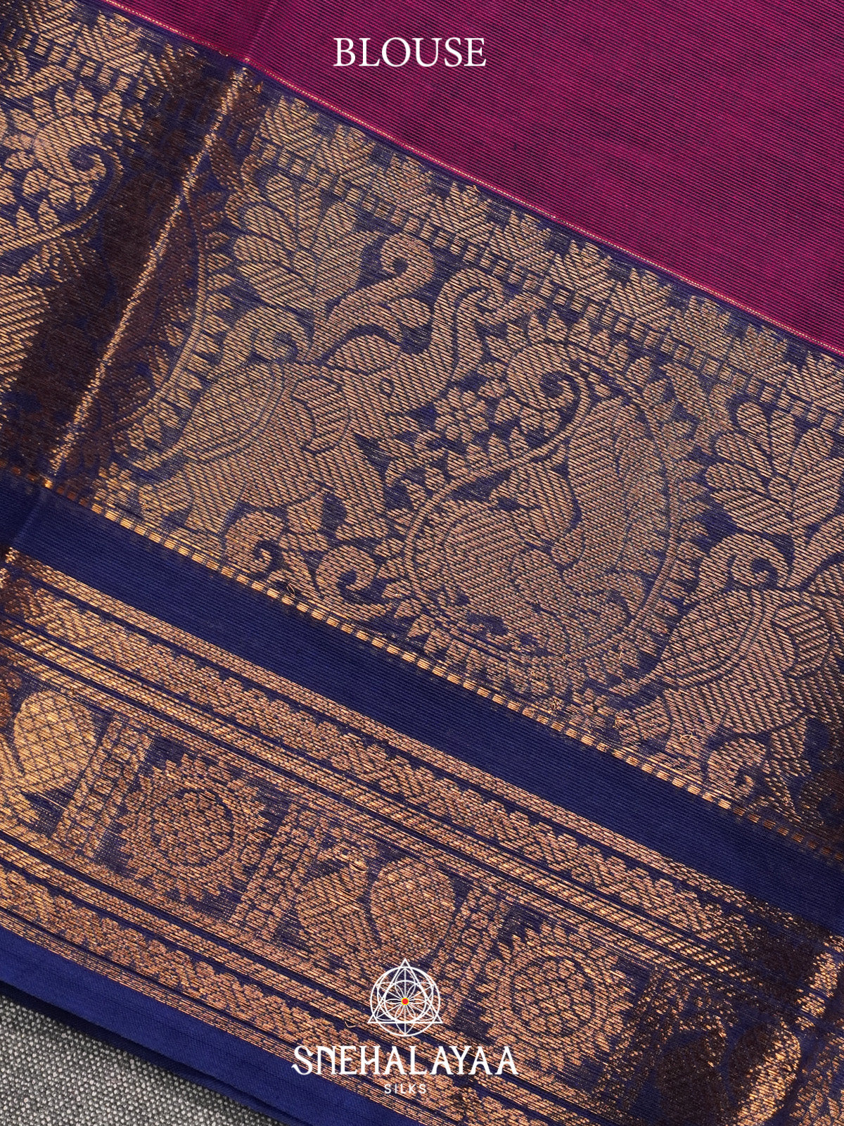 Magenta Kanchi Cotton Saree