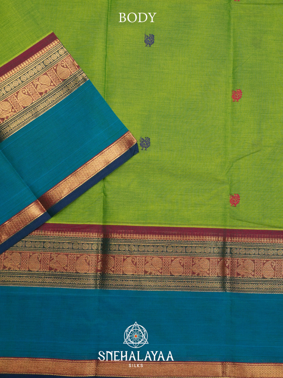 Green Kanchi Cotton Saree