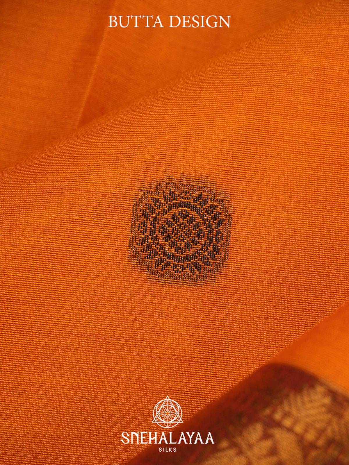 Orange Kanchi Cotton Saree