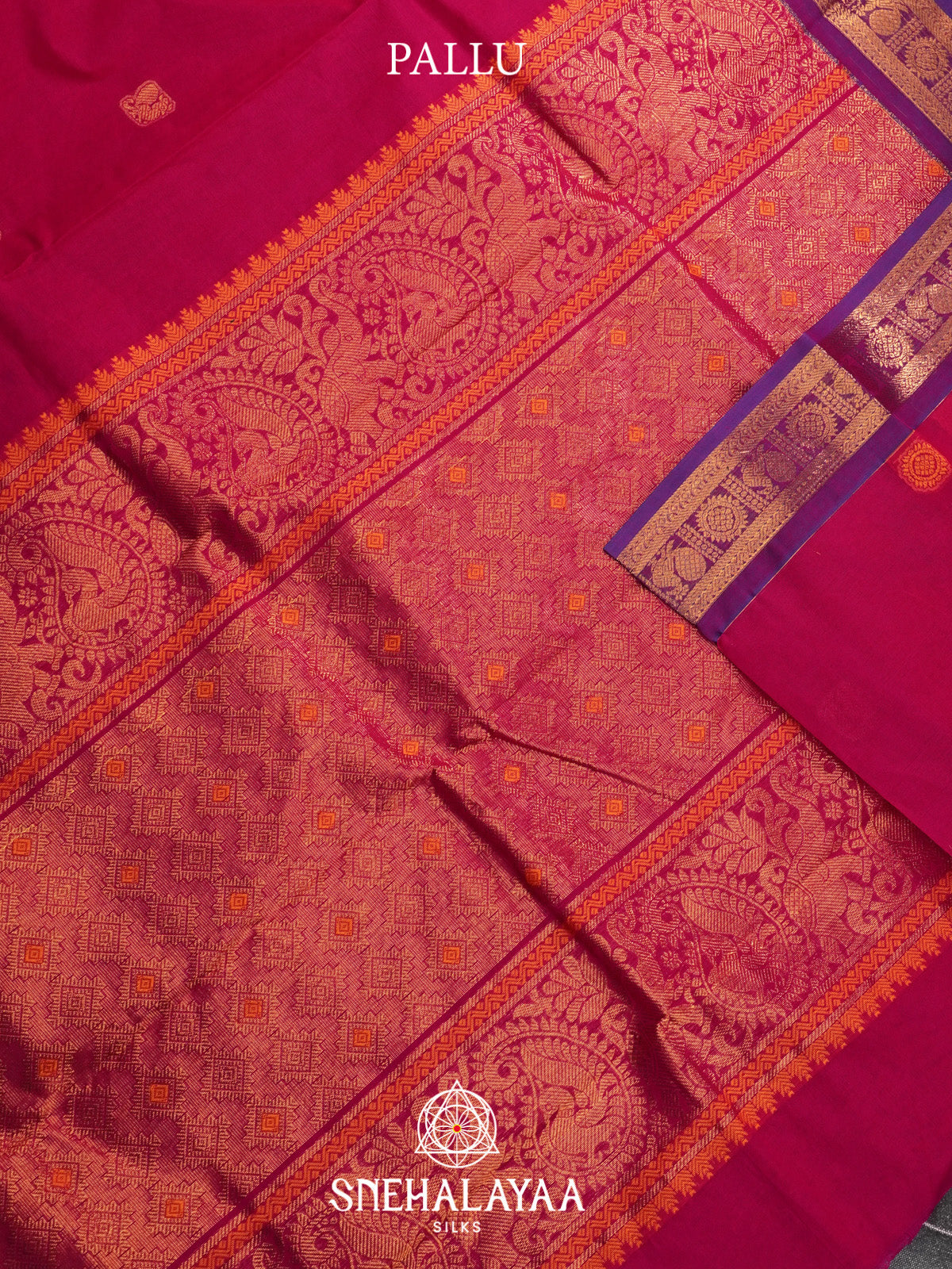 Pink Kanchi Cotton Saree