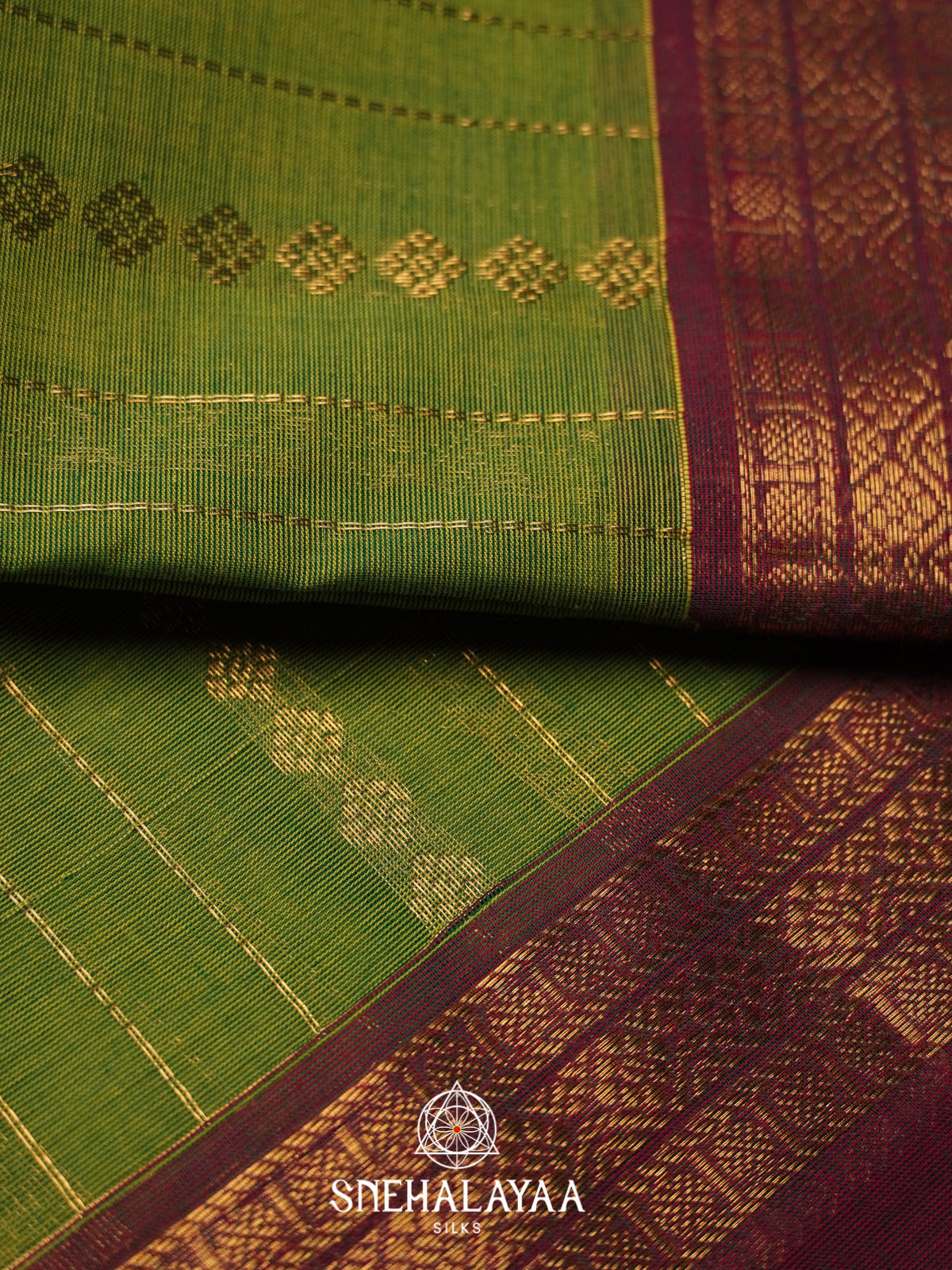 Green Kanchi Cotton Saree