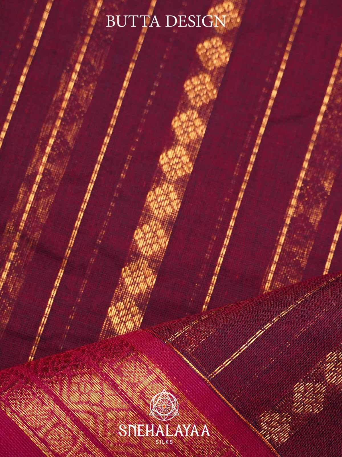 Magenta Kanchi Cotton Saree