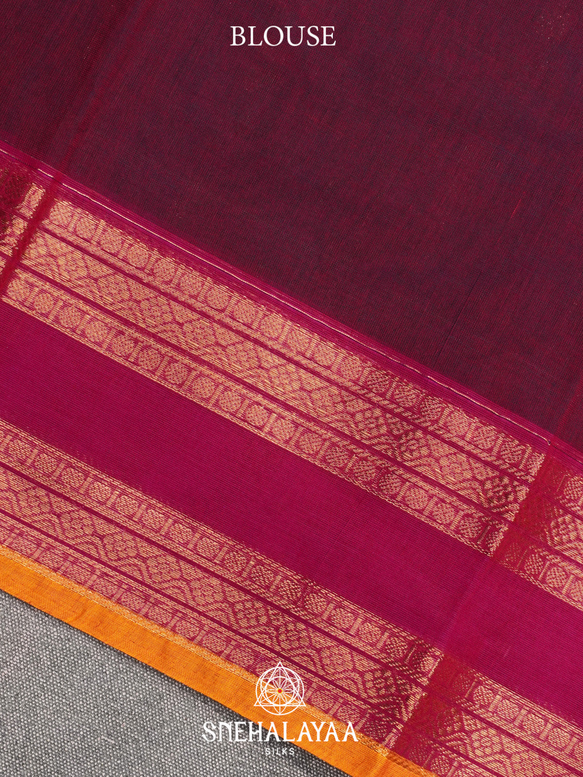 Magenta Kanchi Cotton Saree