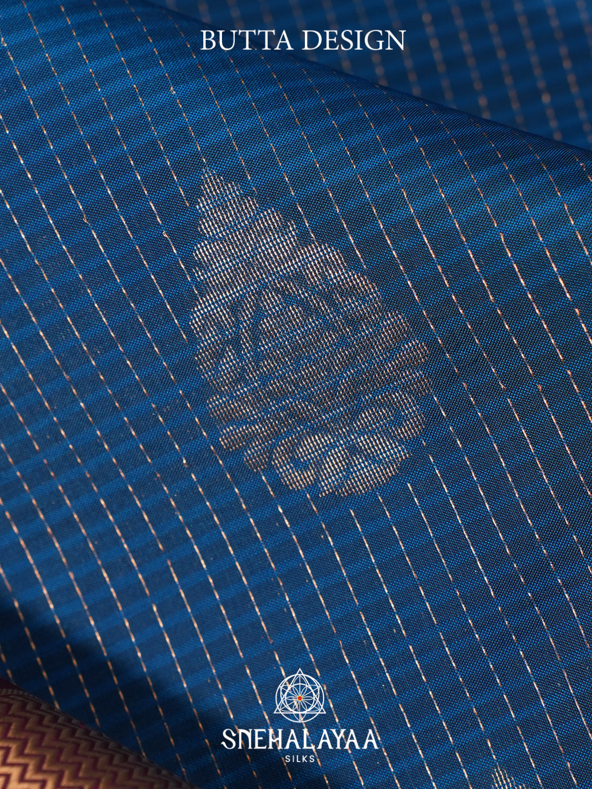 Peacock Blue Kanjivaram Silk Saree
