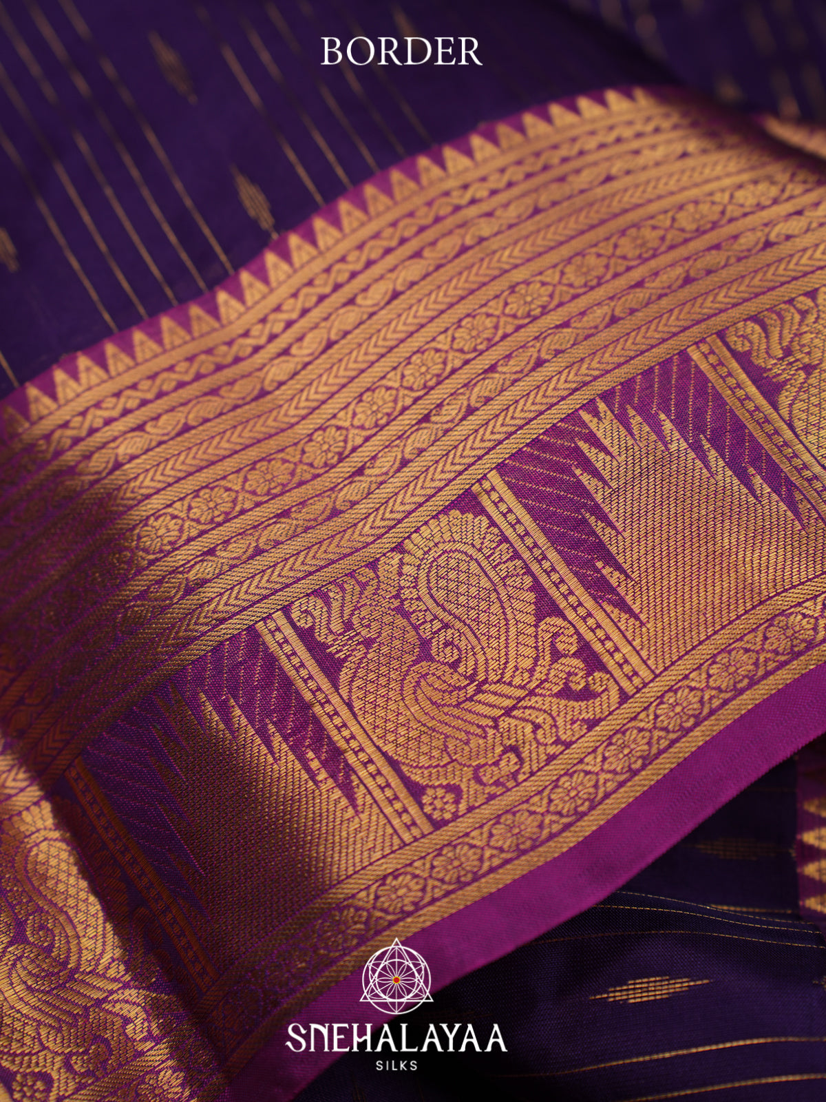 Purple Kanjivaram Silk Saree