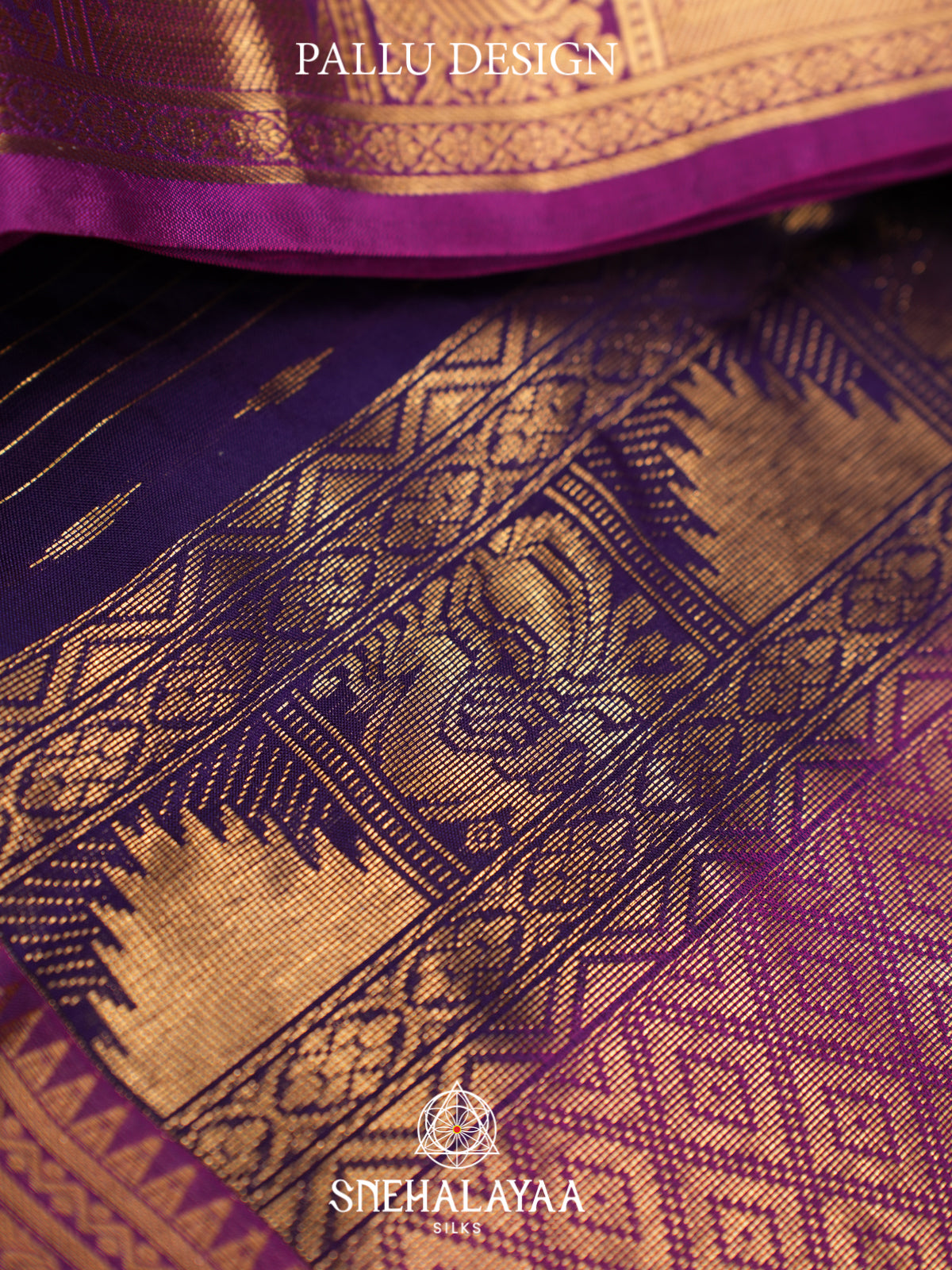 Purple Kanjivaram Silk Saree