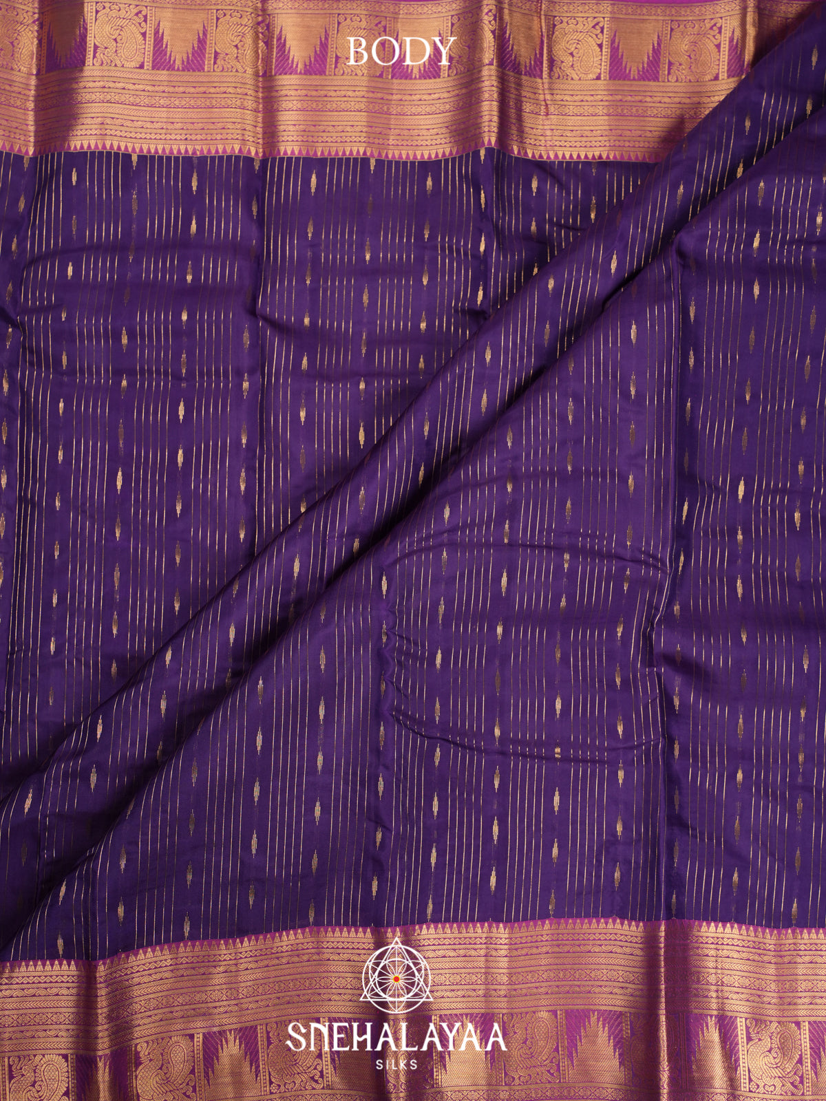 Purple Kanjivaram Silk Saree