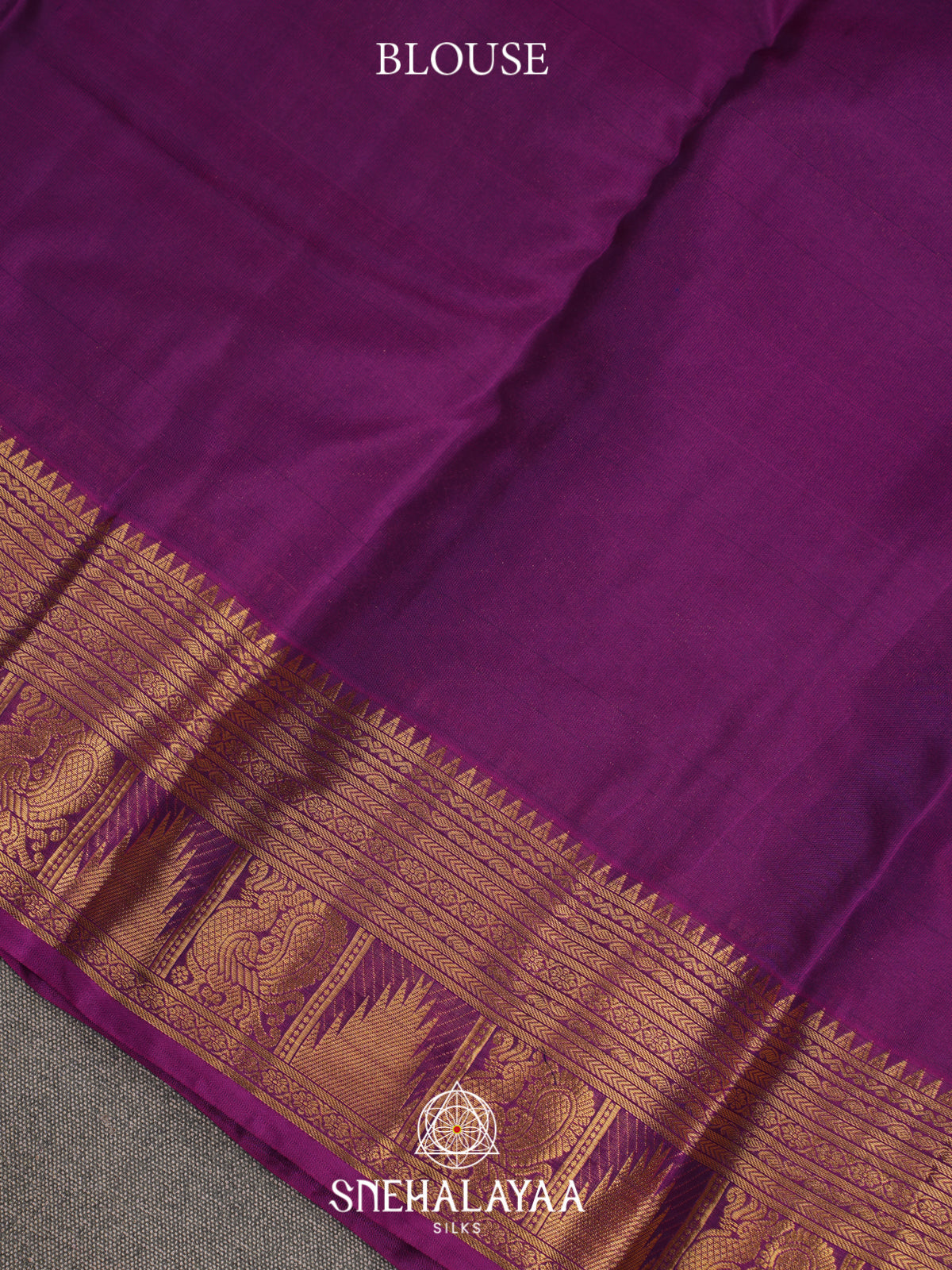 Purple Kanjivaram Silk Saree