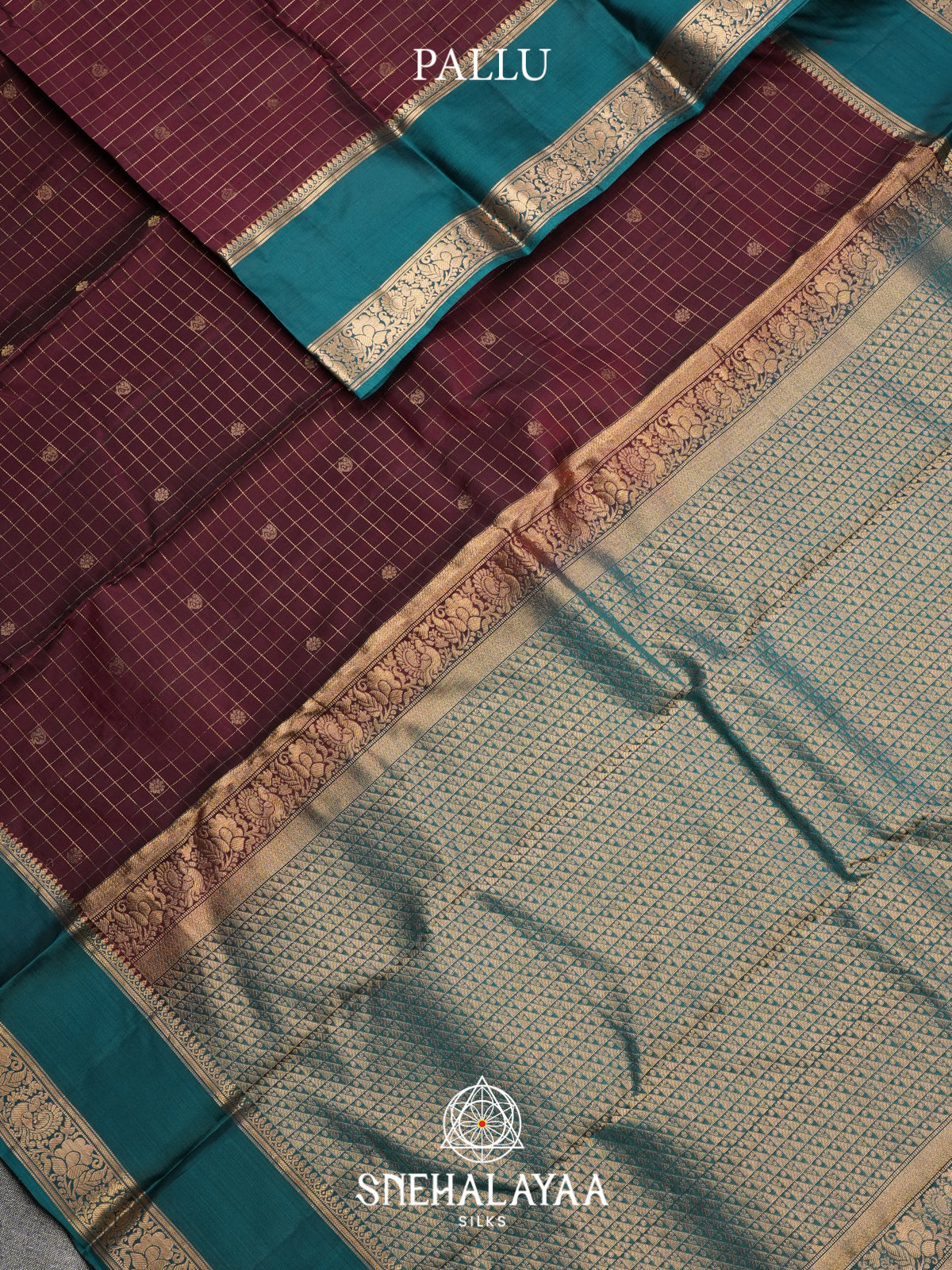 Wine Kanjivaram Silk Saree