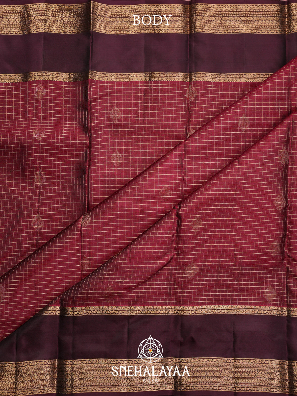 Maroon Kanjivaram Silk Saree