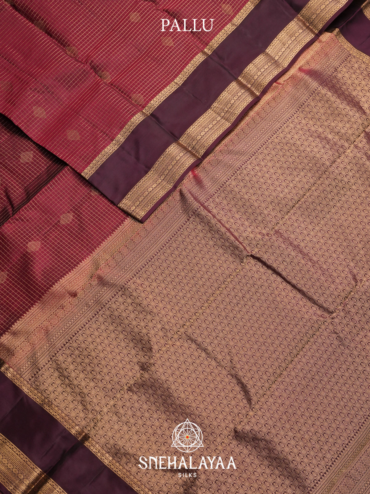 Maroon Kanjivaram Silk Saree