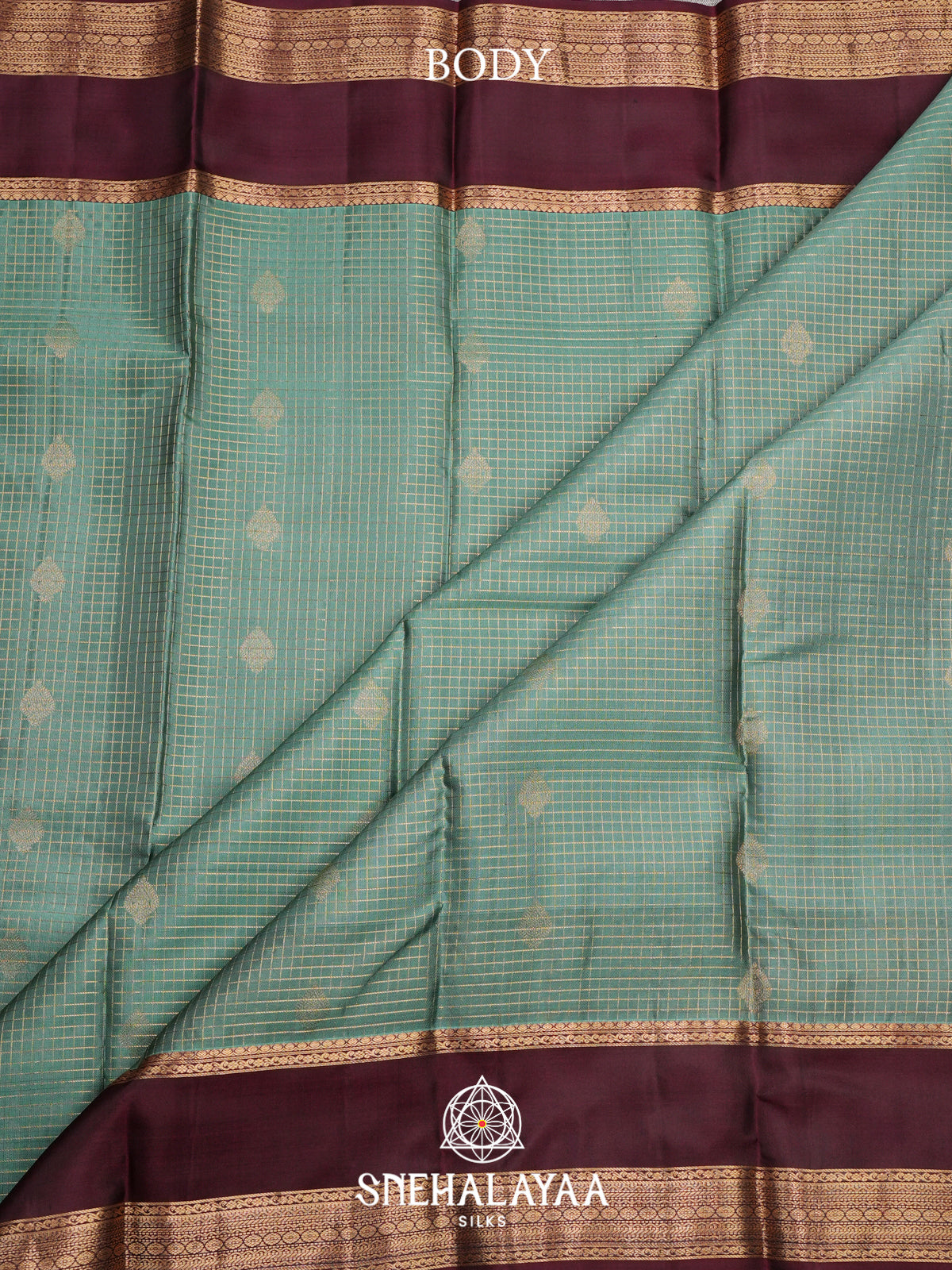 Mint Green Kanjivaram Silk Saree