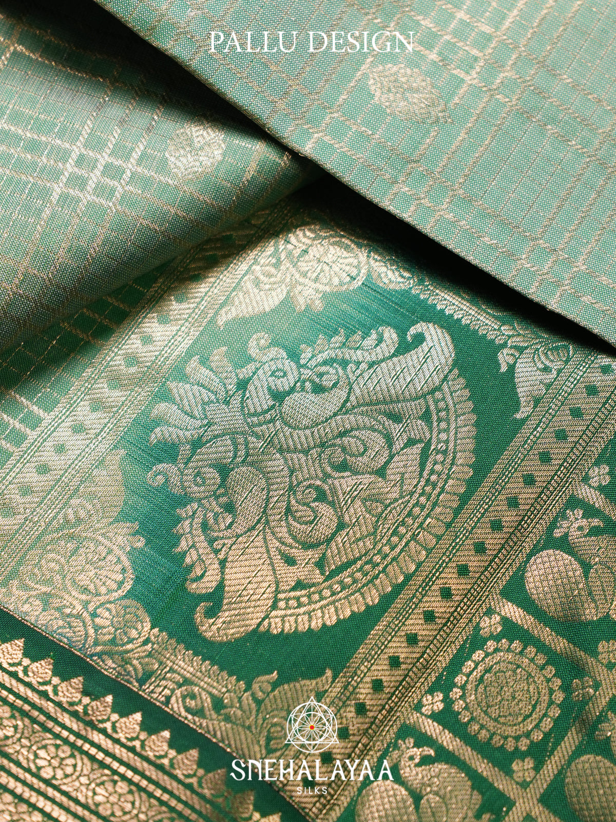 Mint Green Kanjivaram Silk Saree