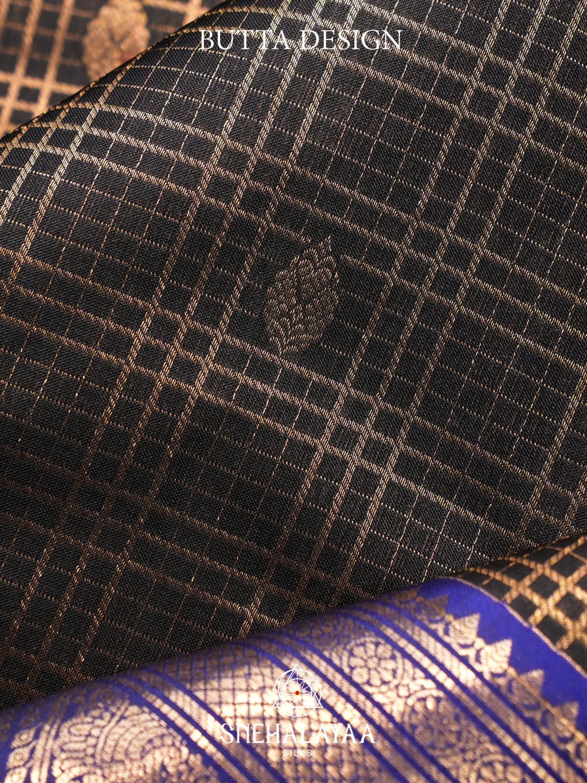 Black Kanjivaram Silk Saree