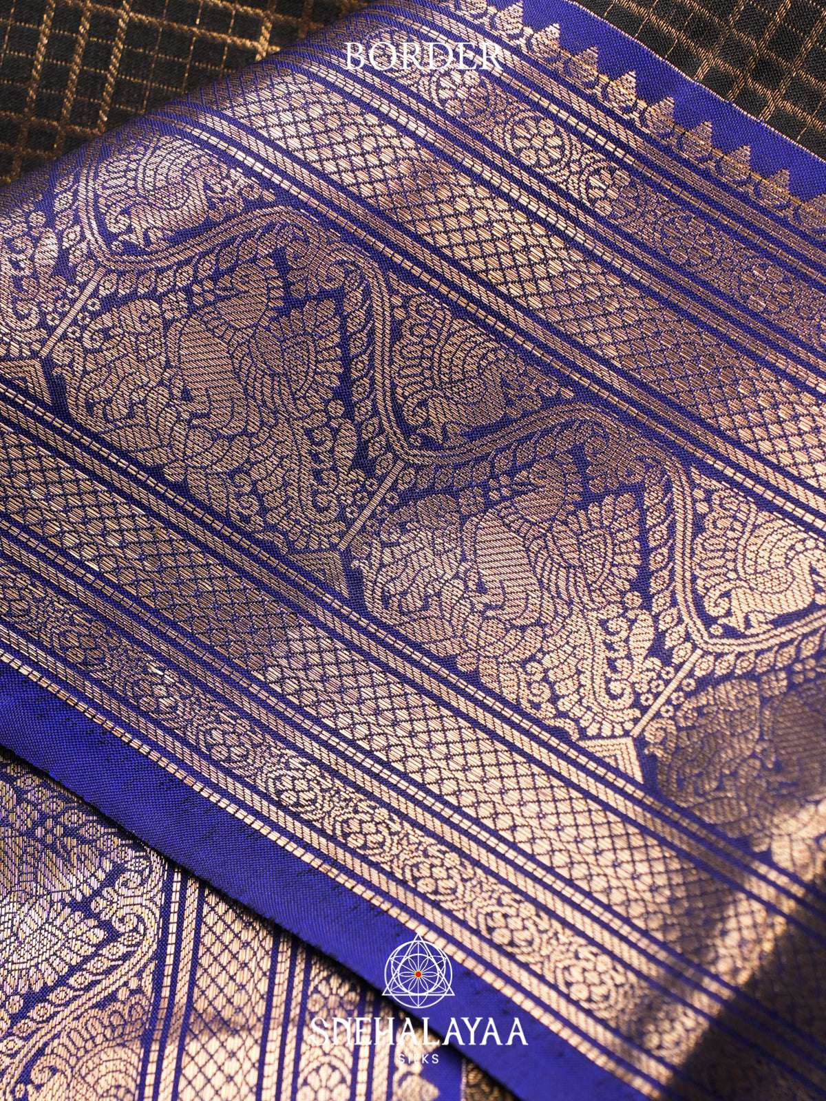 Black Kanjivaram Silk Saree