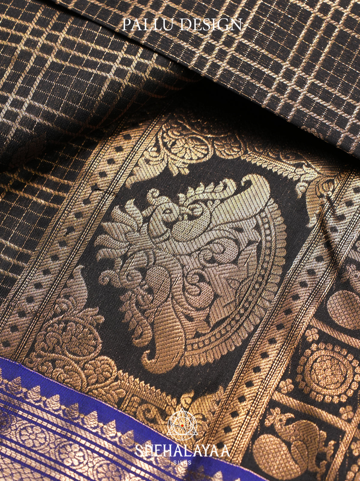 Black Kanjivaram Silk Saree
