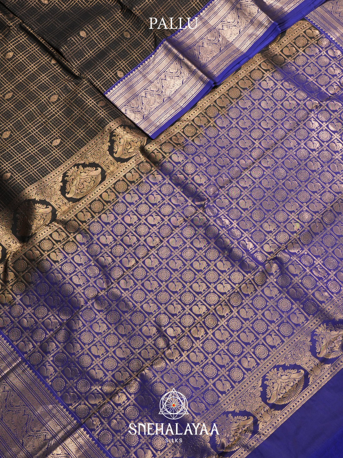 Black Kanjivaram Silk Saree