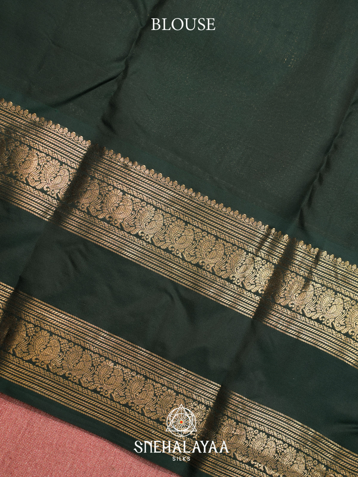 Burnt Orange Kanjivaram Silk Saree