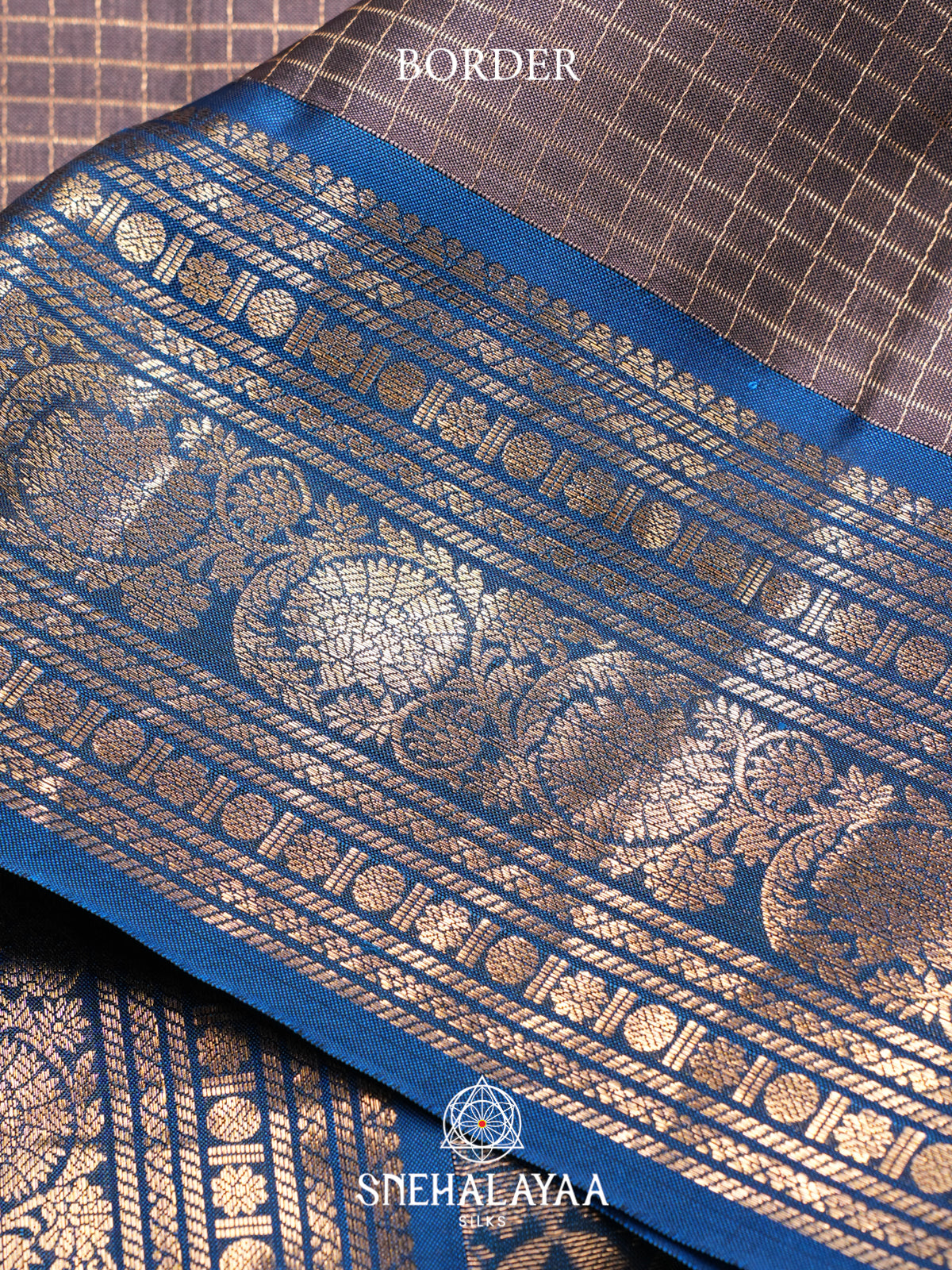 Grey Kanjivaram Silk Saree