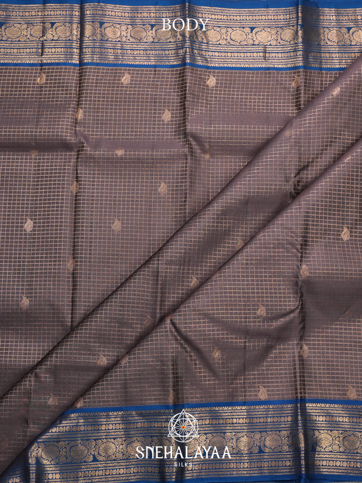 Grey Kanjivaram Silk Saree