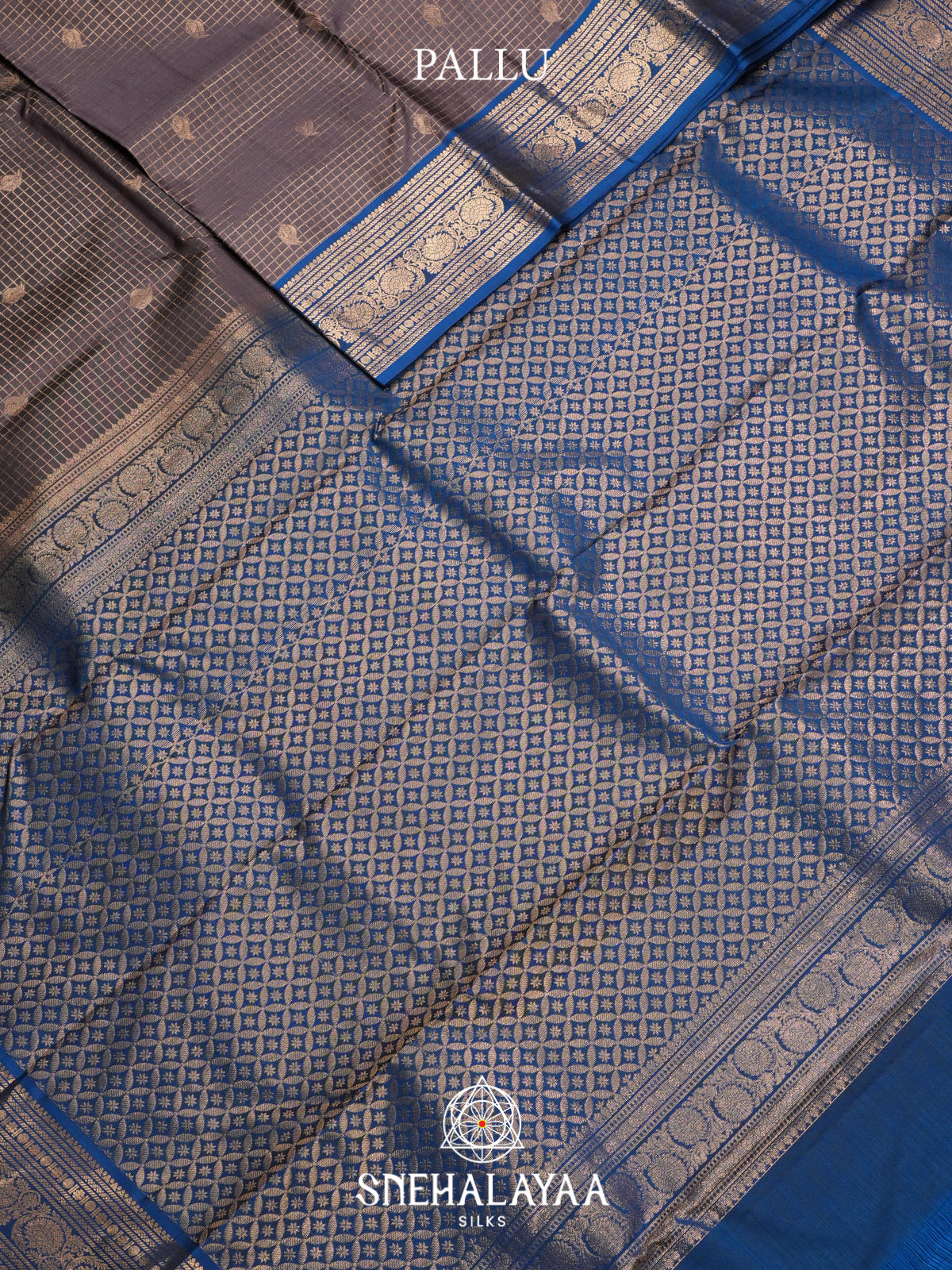 Grey Kanjivaram Silk Saree